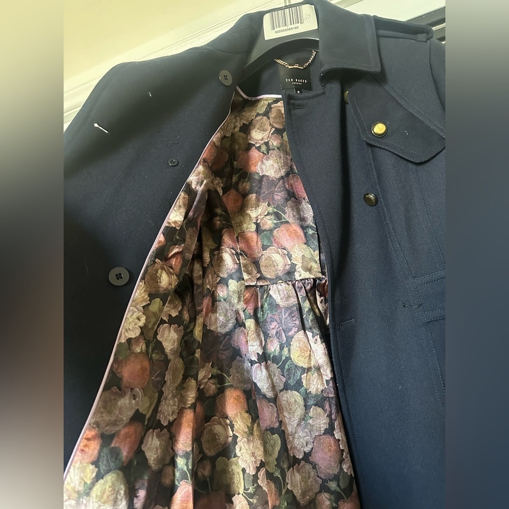 Ted Baker Navy Jacket with Gold Accents - Picture 3 of 8